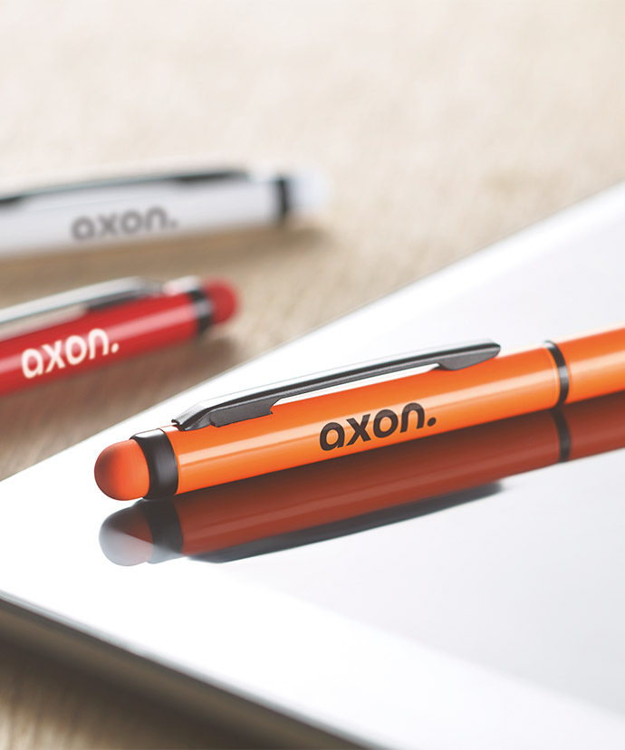 Ein Kugelschreiber, der eine beliebte Druckplatzierung anzeigt.