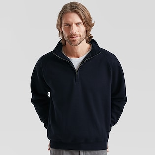 Fruit of the Loom Premium Zip Neck Sweat