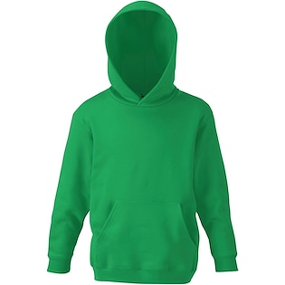 Fruit of the Loom Kids Classic Hooded Sweat - kelly green