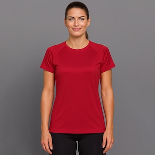 Tee Jays Ladies Cooldry Tee - red