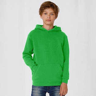 B&C Hooded Sweat Kids - real green
