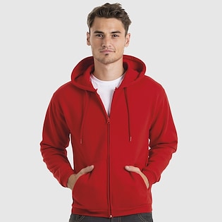 B&C Zip Hoodie ID.205 50/50 - red