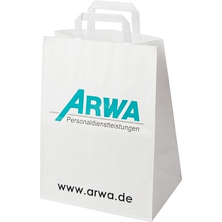 Papiertüte Shopper 32 x 16 x 40 cm - weiß
