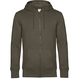 B&C King Zipped Hood - khaki