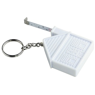 Schlüsselring mit Maßband House, 2 m